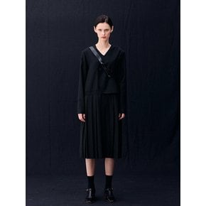 Alexa wool pleasts dress