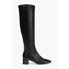 Watts 45 smooth and patent-leather knee boots 블랙 18706561956096736