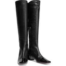 Watts 45 smooth and patent-leather knee boots 블랙 18706561956096736