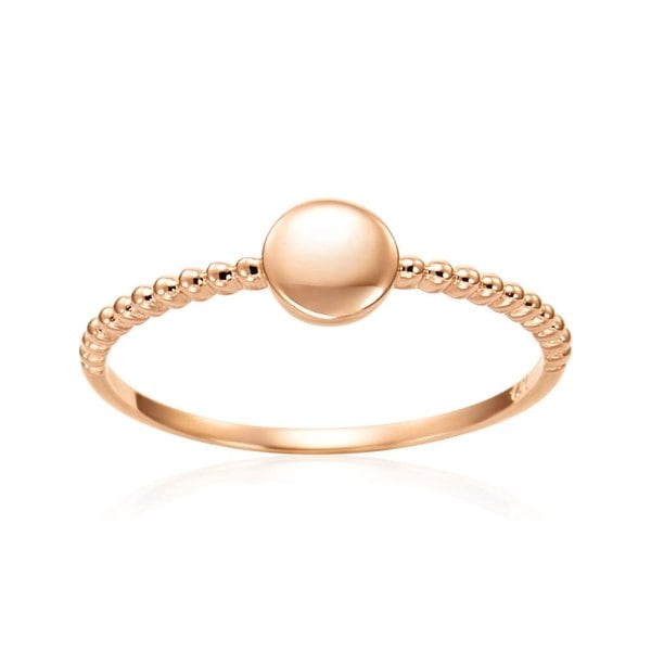 [비앤비골드] 14K 볼륨 서클 코인 각인 커스텀 볼반지 MNR41948