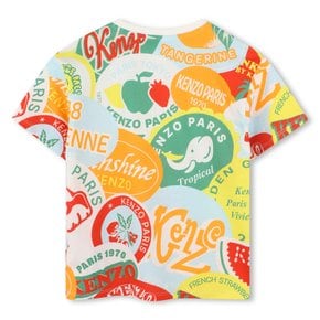 FRUITS STICKERS 과일프린트반팔 티셔츠(Z255AFT315_오렌지)/브랜드(겐조키즈)