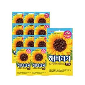 롯데제과 해바라기 초코볼 30g x 12개 / 초콜릿 간식 초콜렛_