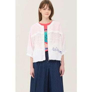 베네통 니트 블록 스트링 반팔 BAJP65531