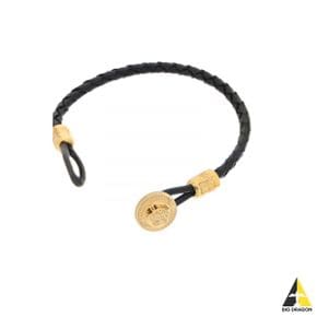 베르사체 MEDUSA BIGGIE BRAIDED LEATHER BRACELET (1011951 1A00637 1B00V) (메두사 가