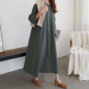 메이드 A라인 롱 원피스_P312866798