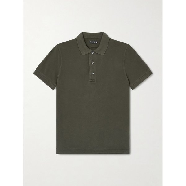 슬림핏 라이오셀 코튼 블렌드 피케 폴로 티셔츠 46376663163003296