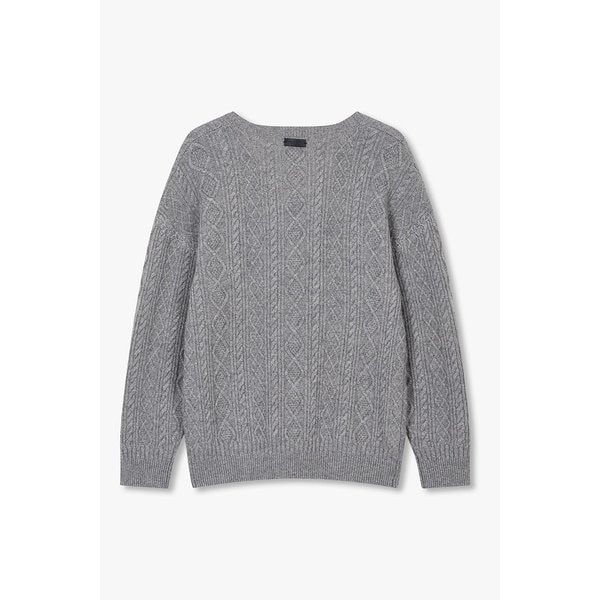 [MEN] 케이블짜임 브이넥 풀오버 니트 9155452C04083