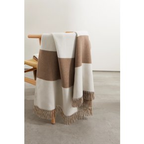 Fringed Striped Cashmere Blanket 뉴트럴 46376663162531925