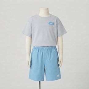 노스페이스 키즈 키즈 아웃랜드 크루 세트 STONE_GRAY NT7US15T