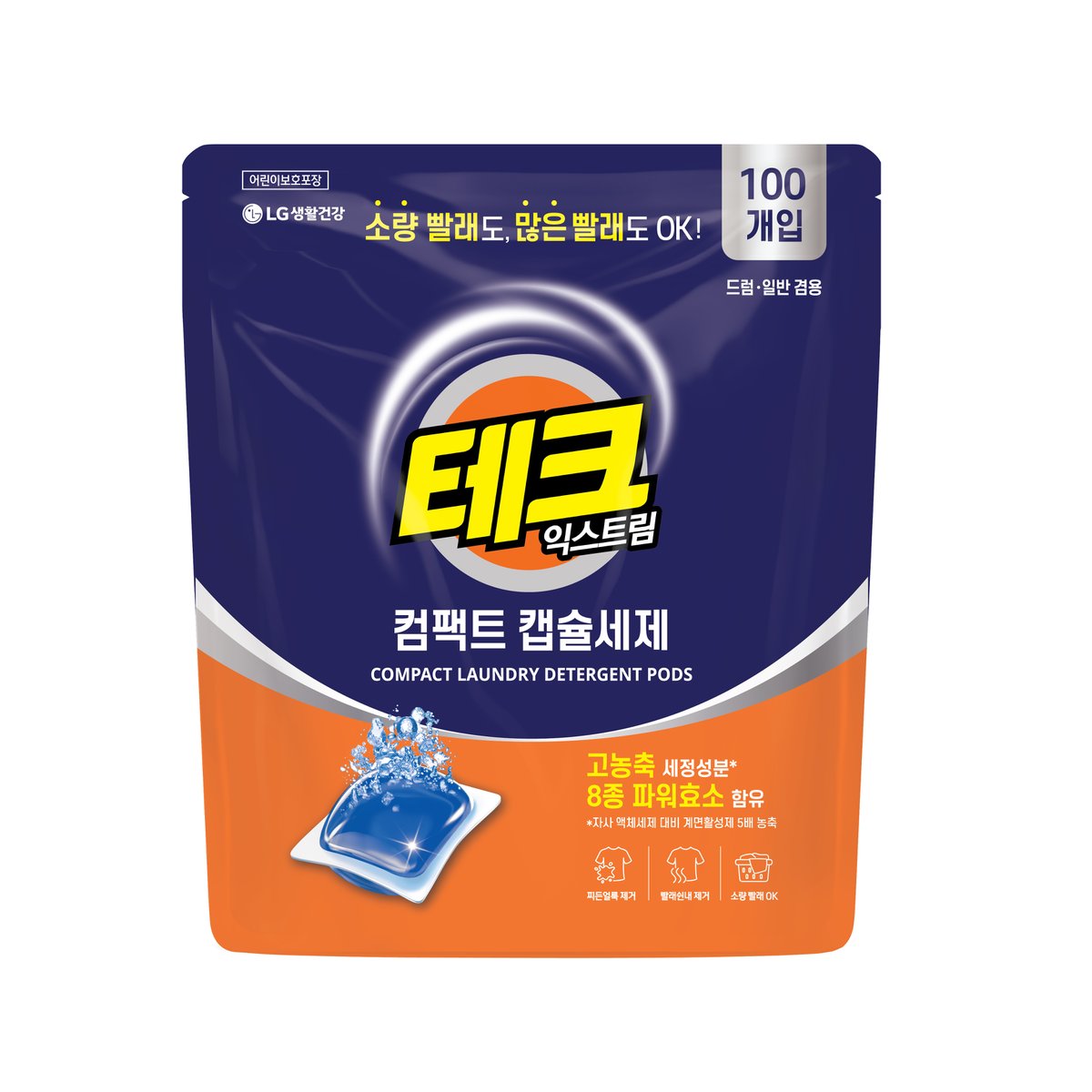 테크 익스트림 컴팩트 캡슐세제 100입 - SSG.COM