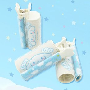 러브 뿌리볼륨 헤어집게 1P-시나모롤/찍찍이 벨크로 헤어롤 미용소품