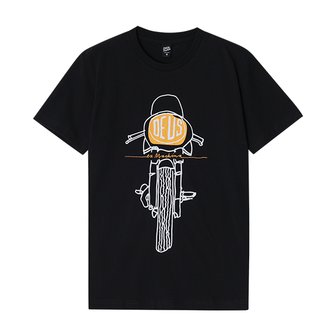 Deus ex machina 데우스엑스마키나 DMW41808H BLK FRONTAL MATCHLESS 아트워크 스크린 프린트 남성 반팔티