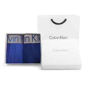 Calvin Klein CK 남성 속옷 스틸 밴드 남자 드로즈 2장 세트 선물포장세트 NB1656