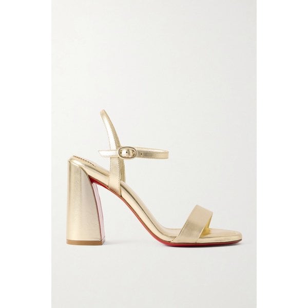미스 제인 85 메탈릭 가죽 샌들 46376663162979329