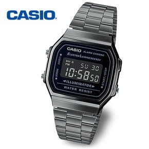 [정품] CASIO 카시오 A168WGG-1B 공용 레트로 빈티지 전자 메탈시계