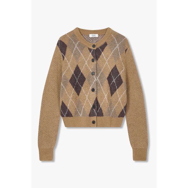 아가일패턴 라운드넥 가디건 9105451123011