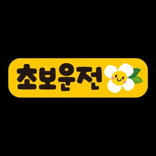 자동차 탈부착 초보운전자석 반사스티커 시트지 EC019 2