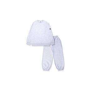 [SET] 기모 무지맨투맨 + 릴렉스조거 (라이트그레이)
