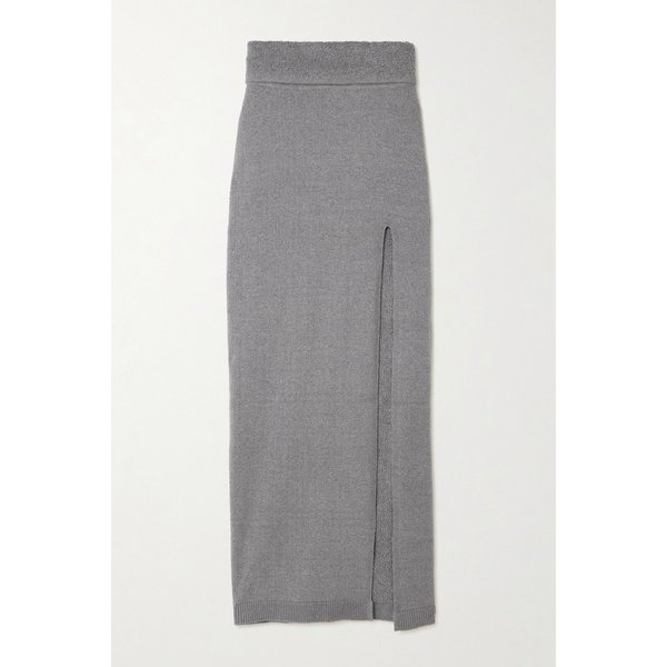 스킴스 텍스처 니트 하이 슬릿 롱 스커트 46376663162966593