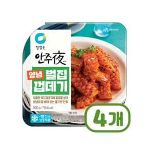 안주야 양념벌집껍데기 간편조리안주 160g x 4개