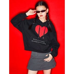 LOVE RAWMANTIST HOODIE BLACK