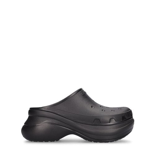 [해외배송] 23 S/S 발렌시아가 85MM CROCS 러버 POOL 뮬 B0060306002