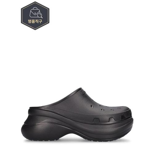 [해외배송] 23 S/S BALENCIAGA 85MM CROCS 러버 POOL 뮬 B0060306002