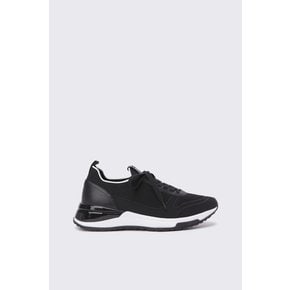 Leather patch knit sneakers(black) DG4DS24003BLK