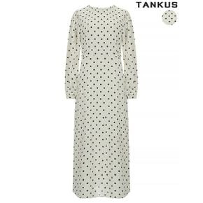 도트 패턴 롱 원피스_P330725160