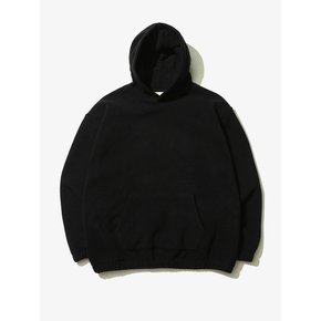 Overfit Fleece Hood Black