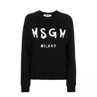 MSGM 엠에스지엠 브러쉬드 로고 맨투맨 2000MDM513 200001 99 긴팔 티셔츠