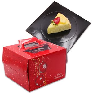이룸팩 크리스마스케이크상자1호+검정하판 5개 세트/케익박스