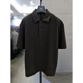 세이브존03  남자 여름 브라운 오버핏 반팔 카라 티셔츠 WSYAA2KT73Y_P420879214