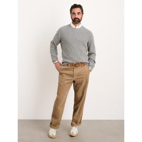 Straight Leg Pants In Corduroy Khaki (VV3921AM1H)