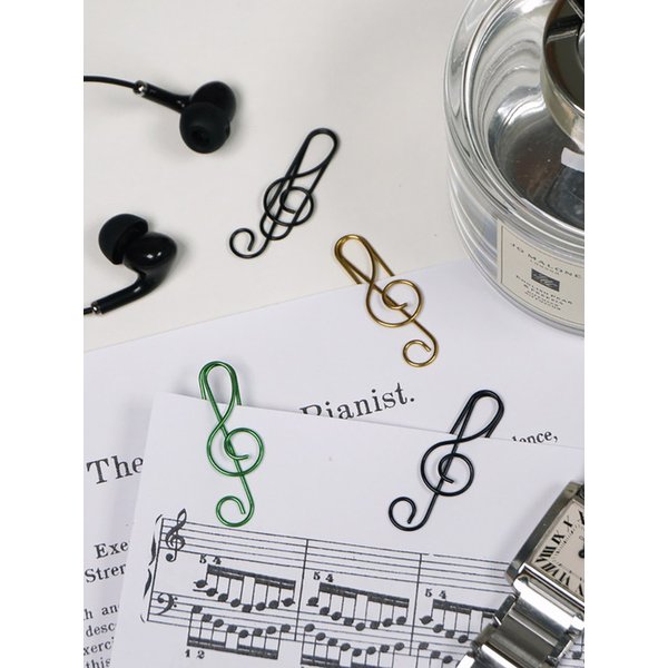 음표 모양 컬러 메모 클립 (랜덤발송)