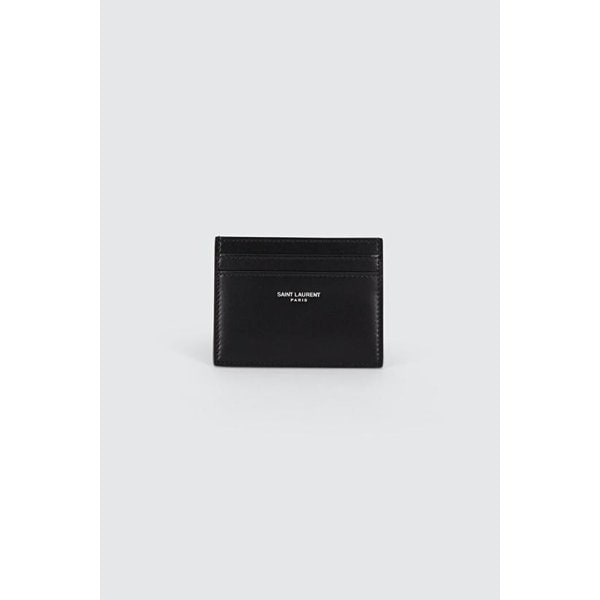 24FW 생로랑 카드지갑 375946 0U90N 1000 Black
