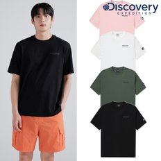디스커버리 [정상가 69000원] 디스커버리 남여 공용 메인크루 그래픽 티셔츠 반팔 티셔츠 DXRS7B043