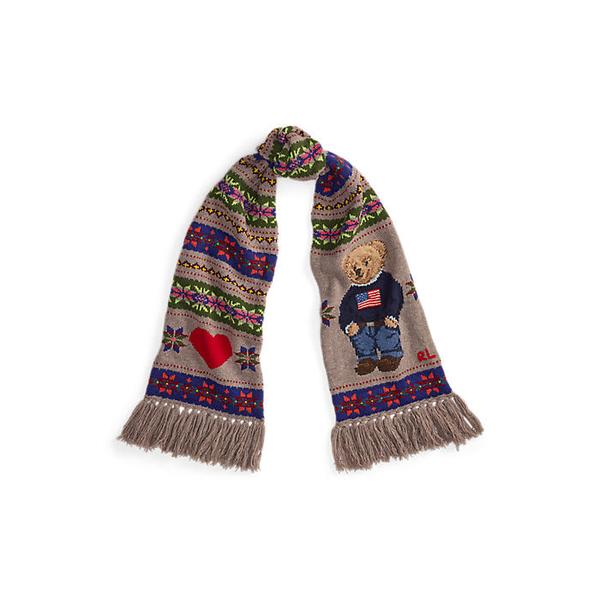 여성 폴로 베어 울 블렌드 스카프(WAPOSCV0J320343999)