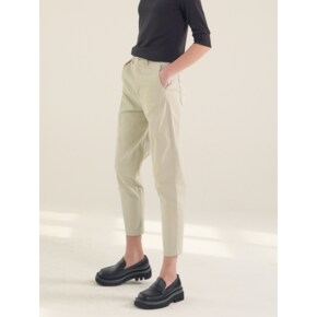 Cotton Cigarette Pants_Mt.Green