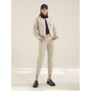 Cotton Cigarette Pants_Mt.Green