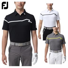 3130799 풋 조이 FOOTJOY 골프 웨어 맨즈 반소매 셔츠 FJ-S23-S14 흡한 속 CA3236727