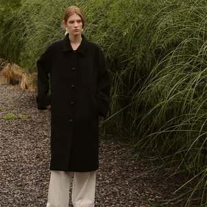 킨더살몬 Catia Wool Coat Dark-Melange