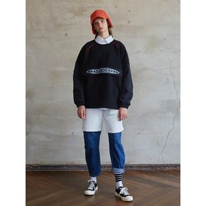 Front Cover Raglan Sweatshirt_Black