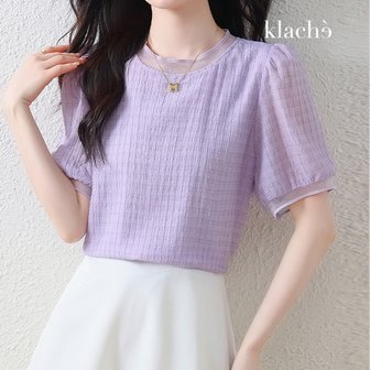 KLACHE 클라셰 (77까지)시스루라인레이디블라우스_B4M0149