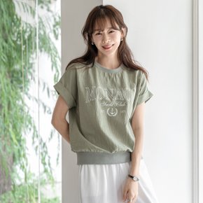 몬크 레터링 반팔 티셔츠