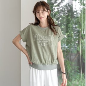 몬크 레터링 반팔 티셔츠