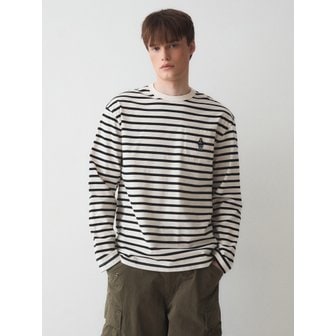 후아유 Steve Stripe T-shirt WHLSE2321U