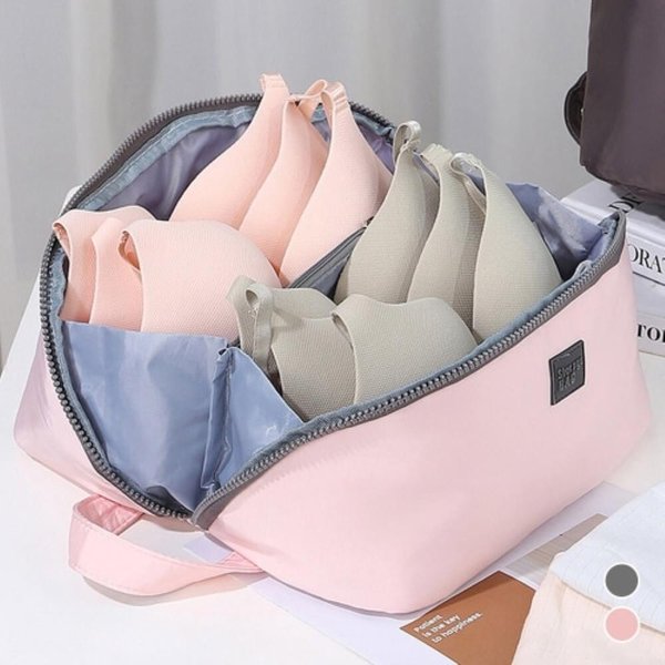 [옷자락] 여성용 여행 안전속옷 파우치 브래지어 고리형