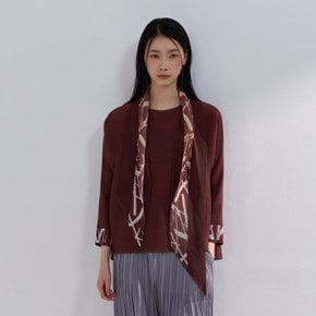 기하학 스카프 플레어 플리츠 티셔츠_PPTSF026S14