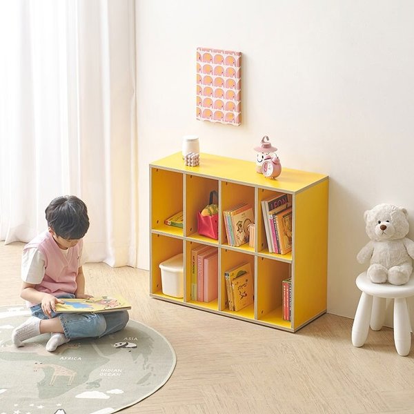 도담 키즈 2단 낮은책장 전면책장 교구장 800 DO5108R (착불)